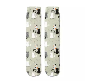 💝 Socks: Cats Greige
