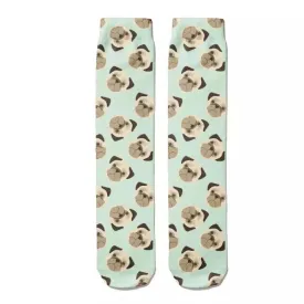 💝 Socks: Pugs Mint