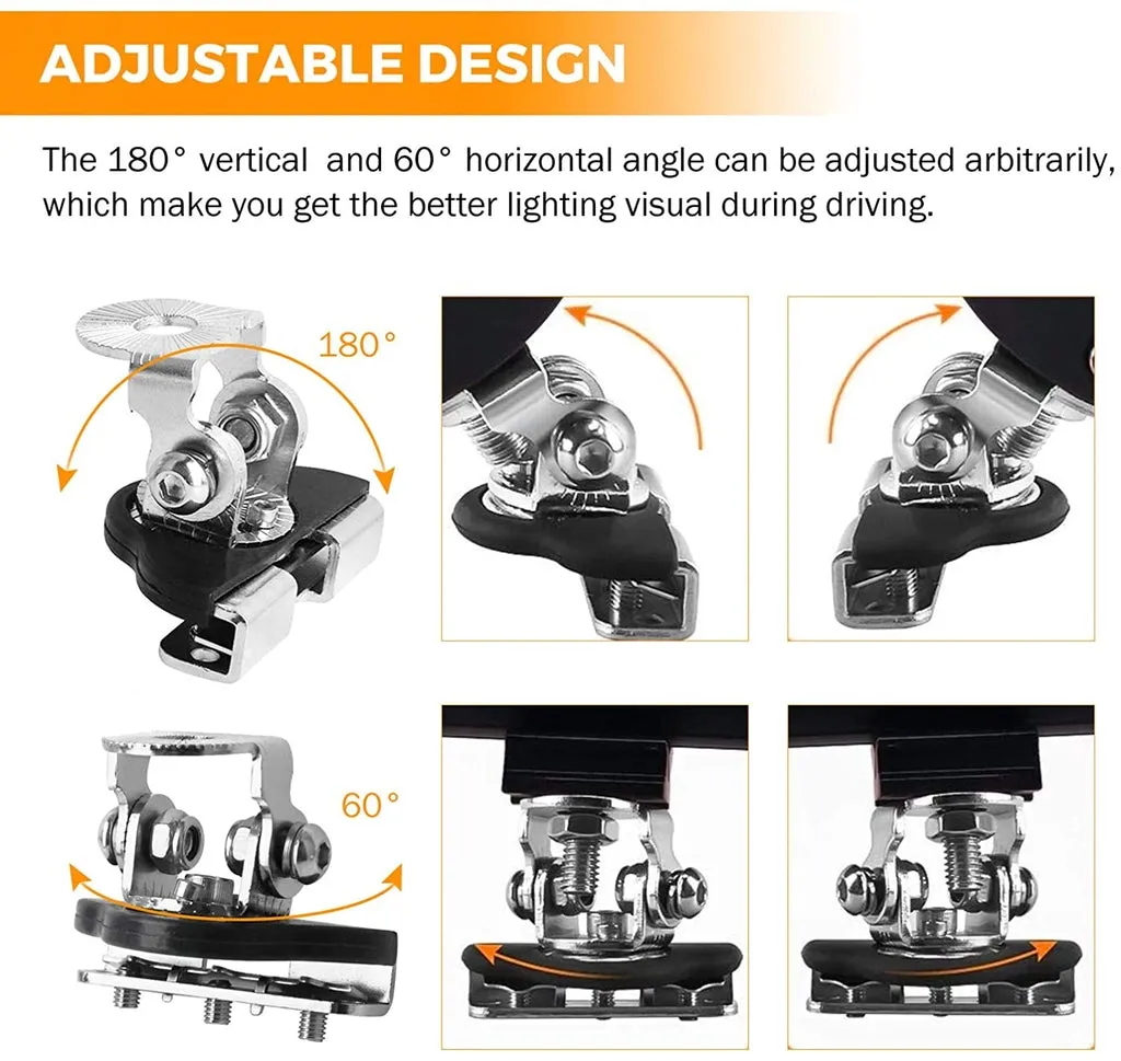 4" Classic-SM Series Spot Beam LED Pods Light   Universal LED Working Lights Mounting Brackets