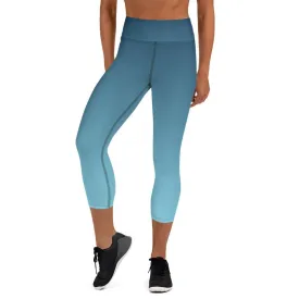 Arctic Sky Ombre High Waist Capri
