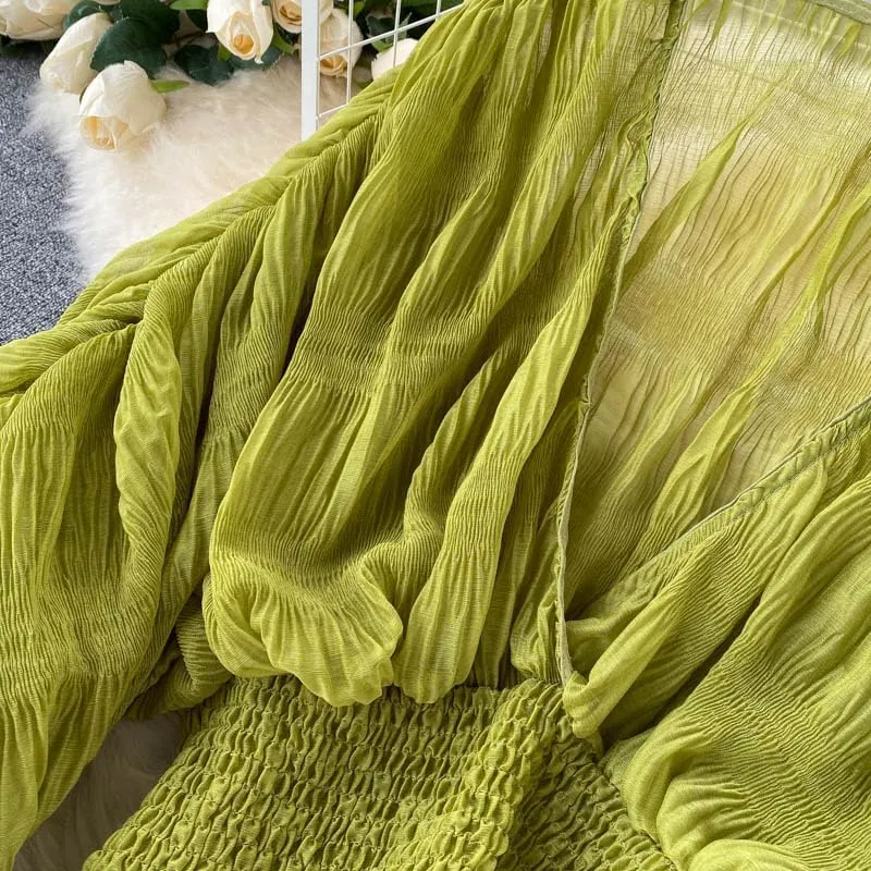 Bell Sleeve Tops for Women 70s Tops Dressy Tops for Evening Wear Tulle Blouses for Women Flare Balloon Sleeve