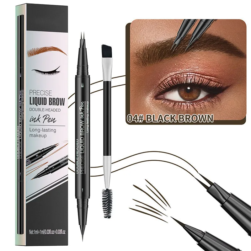 BUY 1 GET 1 FREE2 in 1 Liquid Eyebrow Pen -- Waterproof & Sweatproof