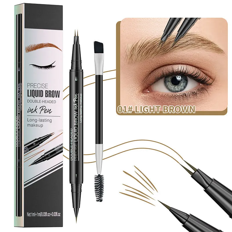 BUY 1 GET 1 FREE2 in 1 Liquid Eyebrow Pen -- Waterproof & Sweatproof