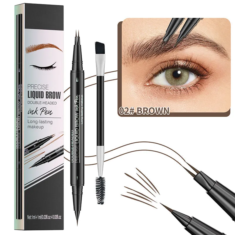 BUY 1 GET 1 FREE2 in 1 Liquid Eyebrow Pen -- Waterproof & Sweatproof