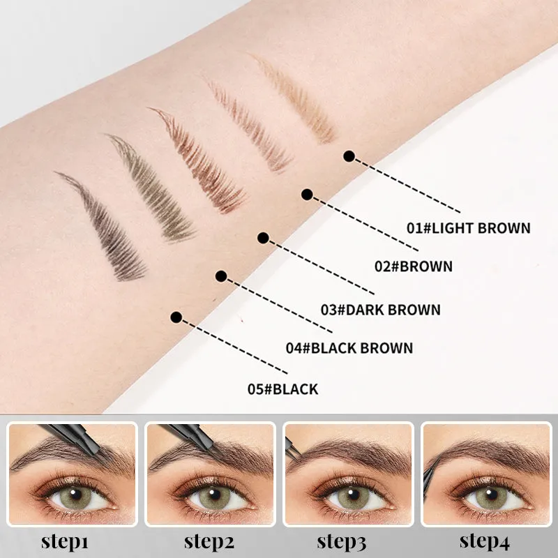 BUY 1 GET 1 FREE2 in 1 Liquid Eyebrow Pen -- Waterproof & Sweatproof