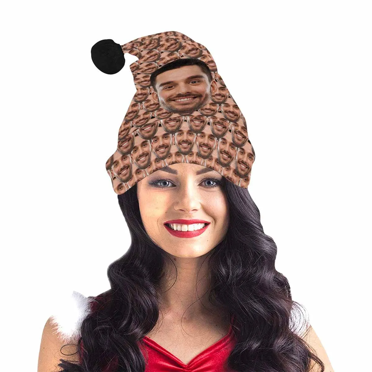 Custom Face Central Christmas Santa Hat