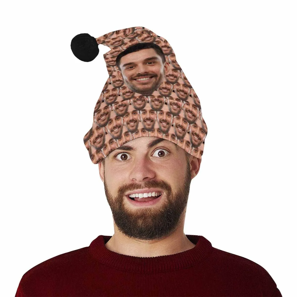 Custom Face Central Christmas Santa Hat
