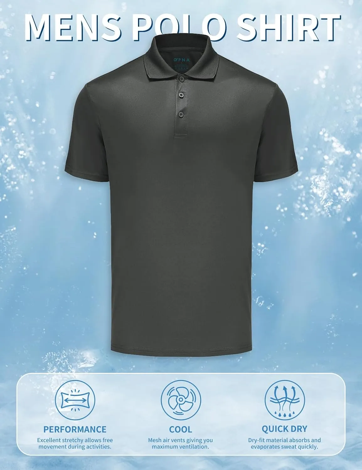 Golf Shirts for Men Regular and Big and Tall Size Golf Polos Dry Fit Mens Polo Shirts Short Sleeve