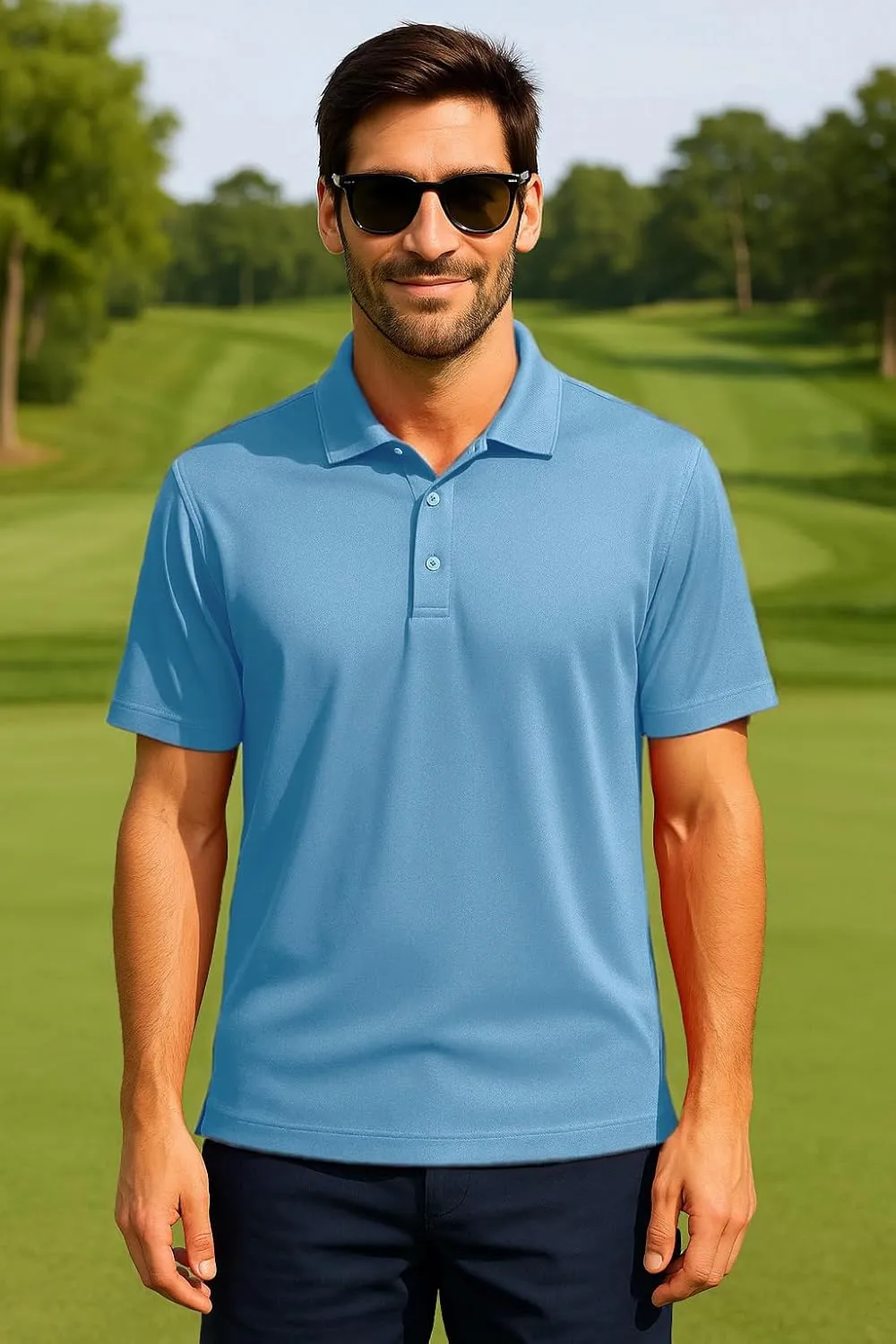 Golf Shirts for Men Regular and Big and Tall Size Golf Polos Dry Fit Mens Polo Shirts Short Sleeve