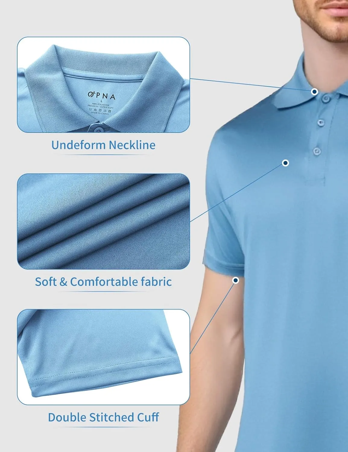 Golf Shirts for Men Regular and Big and Tall Size Golf Polos Dry Fit Mens Polo Shirts Short Sleeve