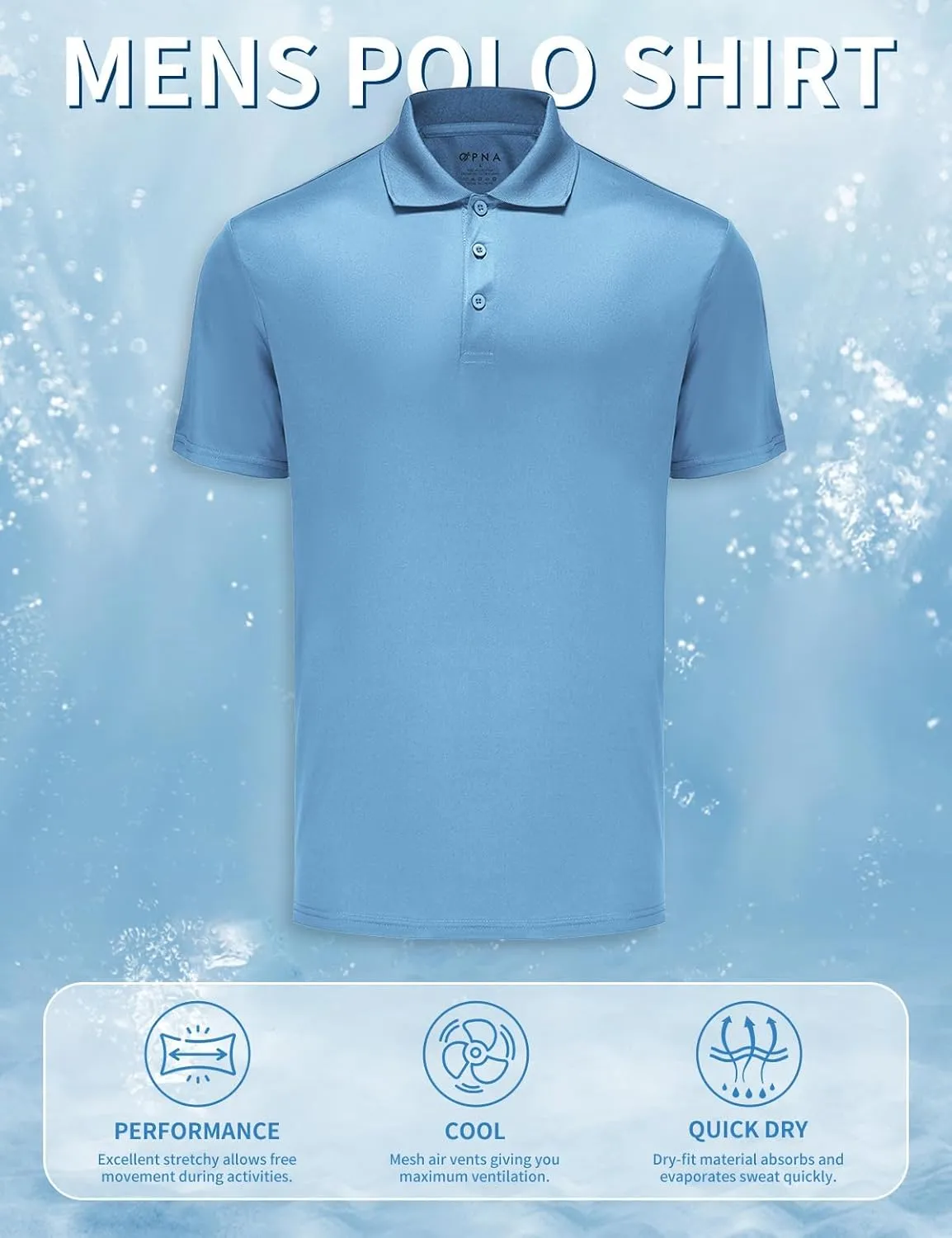 Golf Shirts for Men Regular and Big and Tall Size Golf Polos Dry Fit Mens Polo Shirts Short Sleeve