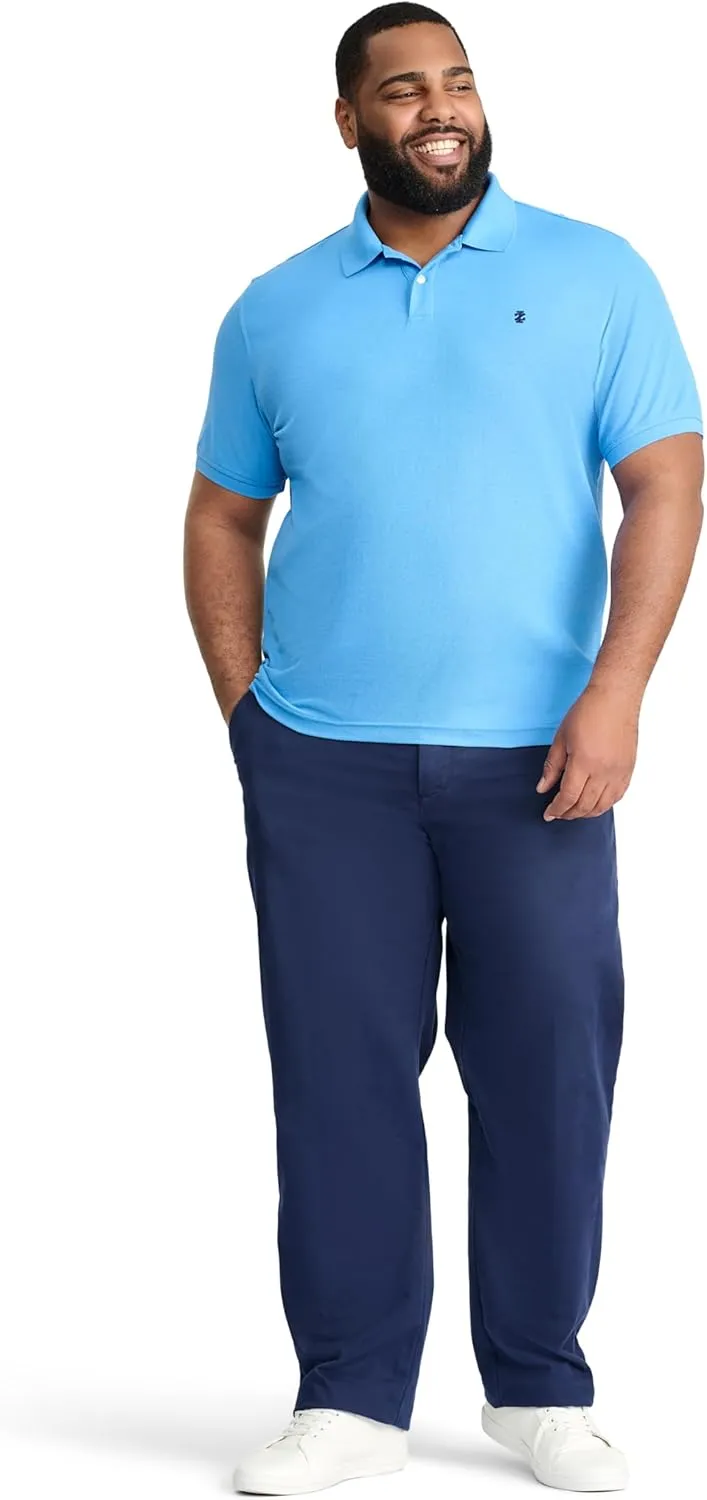 IZOD Men's Big and Tall Advantage Performance Short Sleeve Polo Shirt