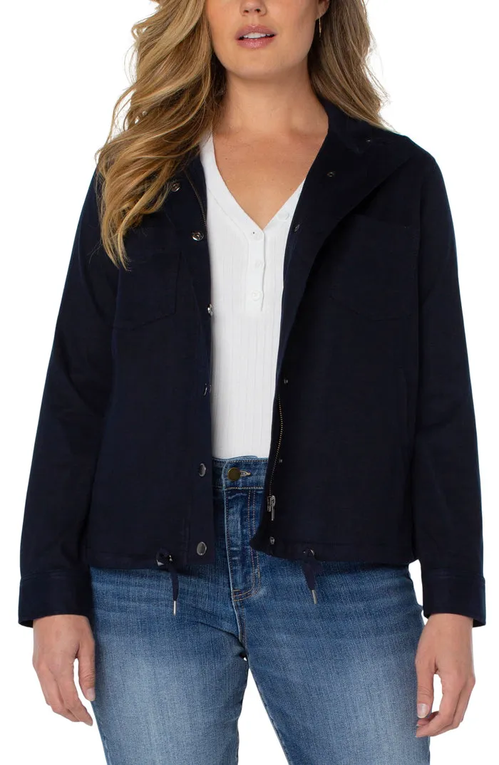 Liverpool Cinch Waist Jacket with Patch Pockets