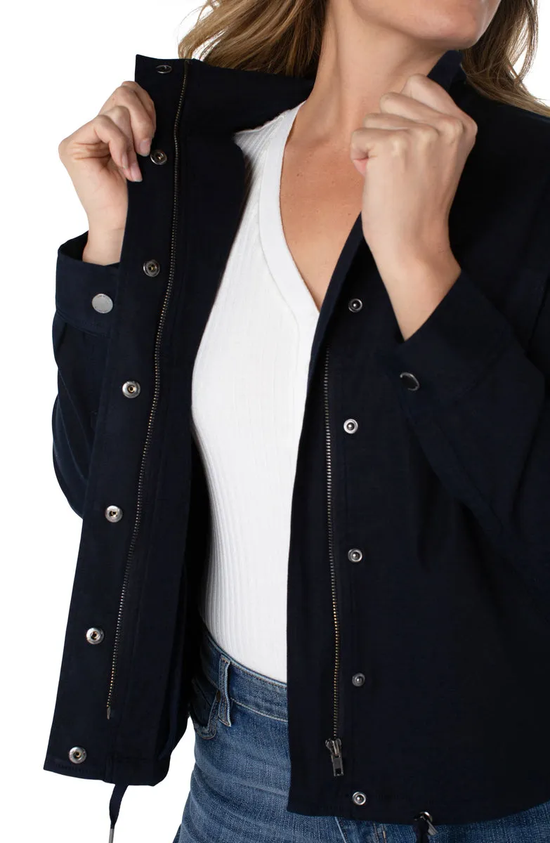 Liverpool Cinch Waist Jacket with Patch Pockets