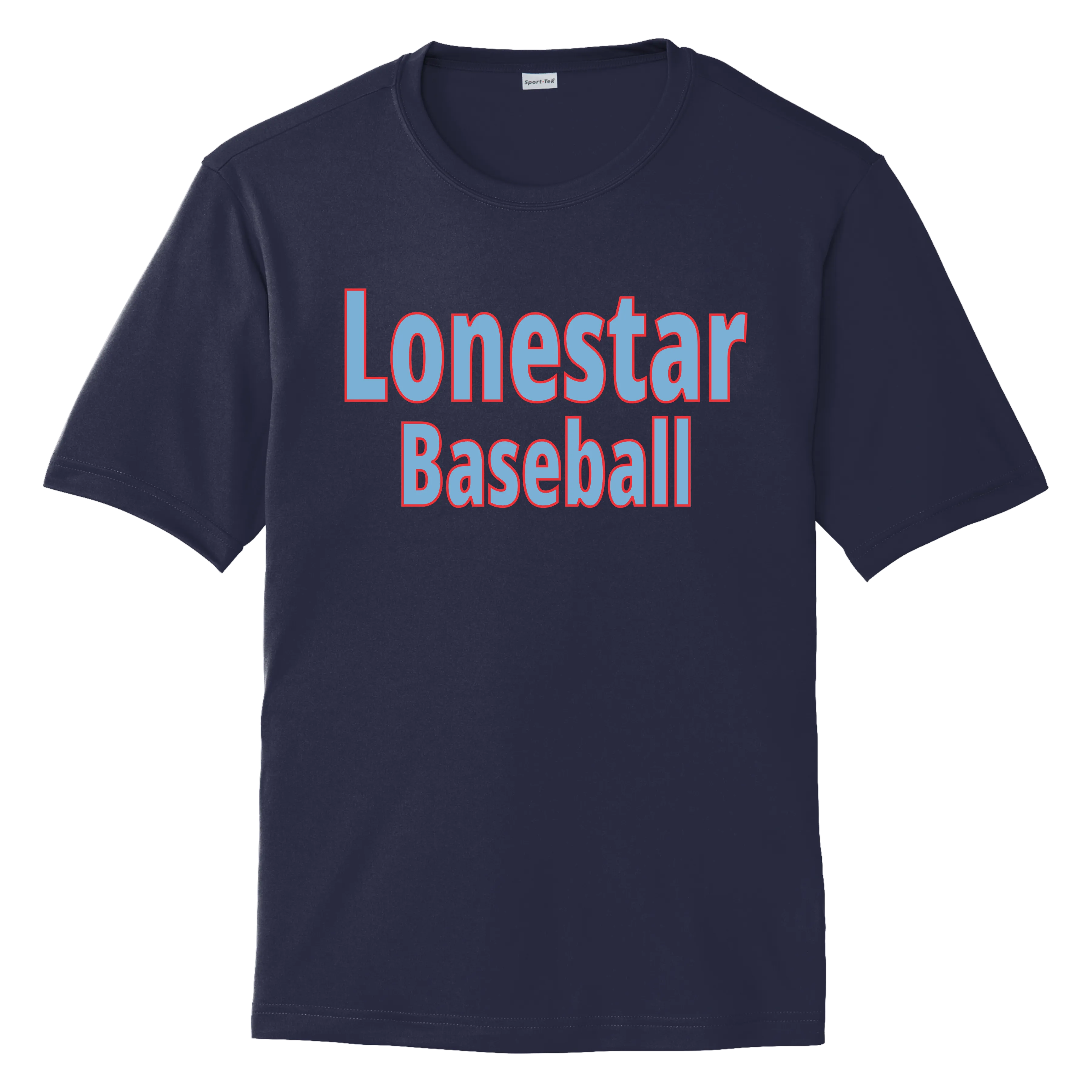 LoneStar Baseball Words T Shirt
