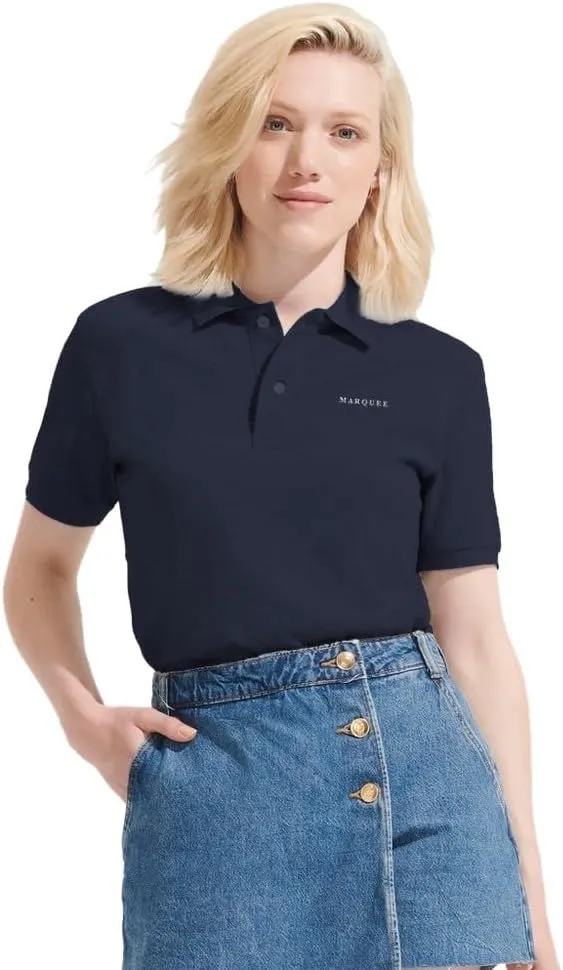 Marquee | Unisex Organic Polo Shirt, Comfortable Fit, Eco-Friendly Cotton