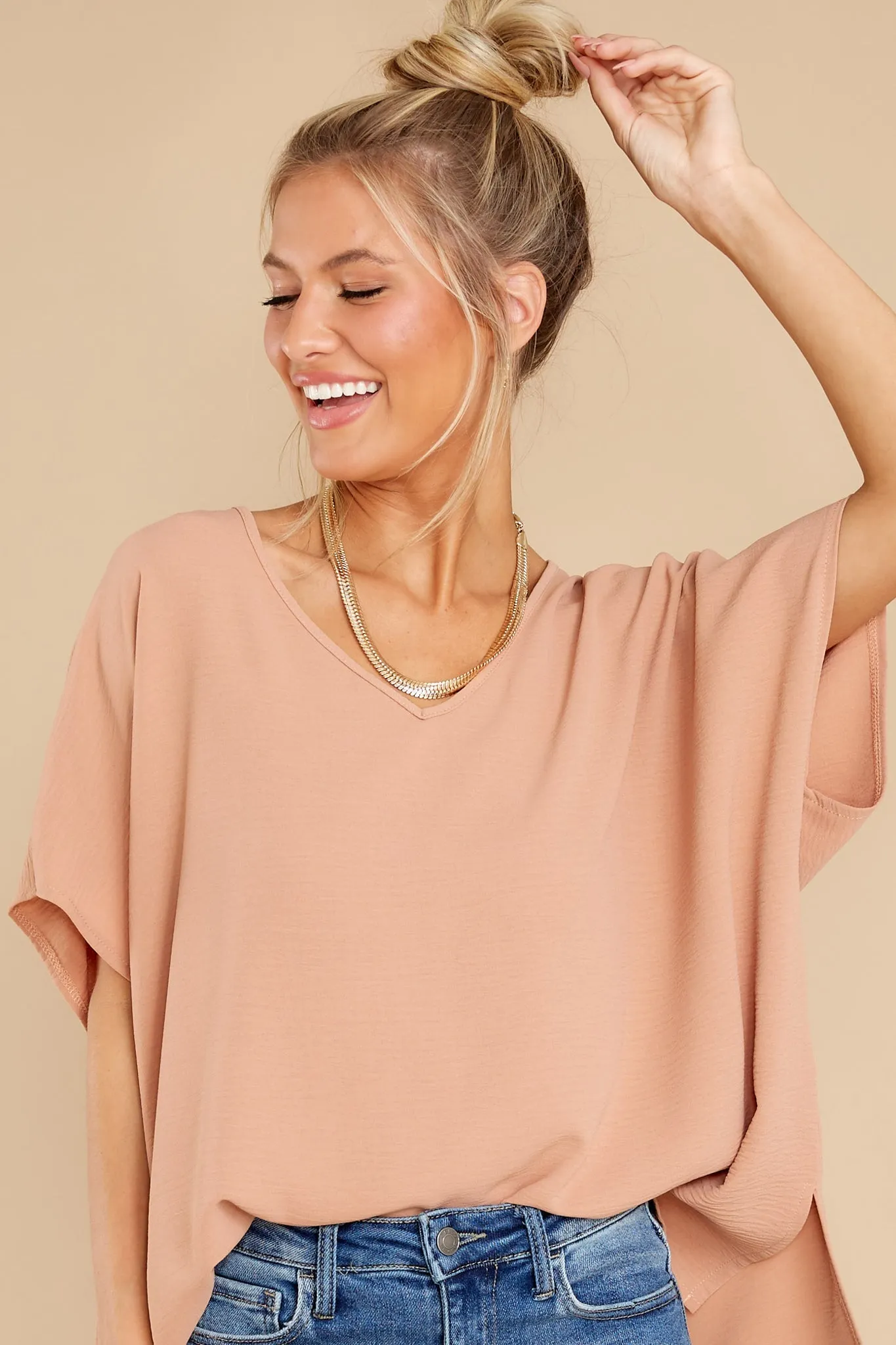 No Frills Apricot Top