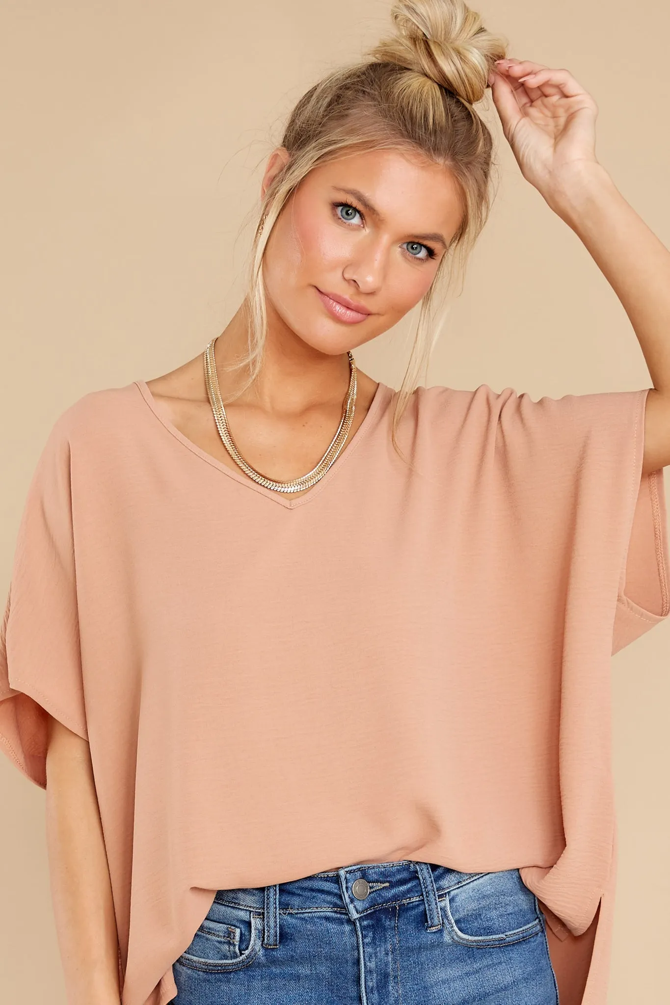 No Frills Apricot Top
