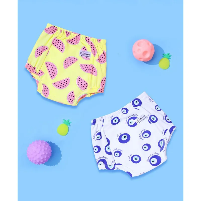 Potty Training Pants for Kids Evileye & Melon (Size 0, Fits 0-9 Months) - Pack 2