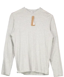 SKIMS Grey Boyfriend Relaxed Oversized Long Sleeve Tee UK XXS