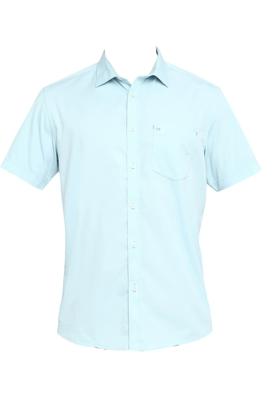 Slim Fit Cotton Polyester Cavalary Twill Halfsleeves Shirt