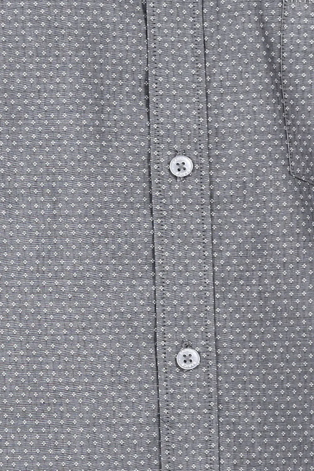 Slim Fit Grey Sand Dobby Shirt