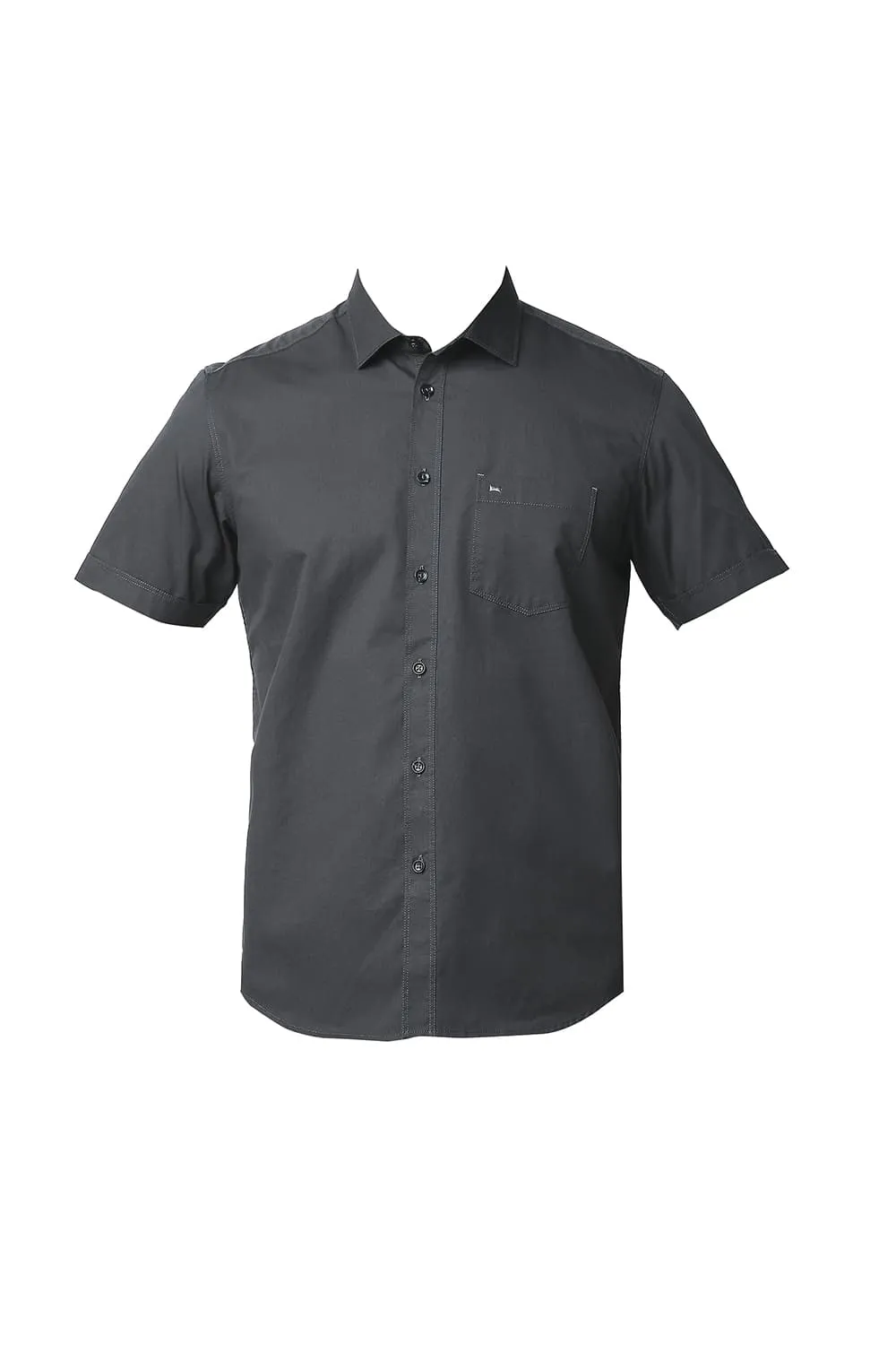 Slim Fit Twill Halfsleeves Shirt