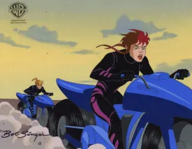 The Real Adventures of Jonny Quest Original Production Cel on Original Background signed by Bob Singer: Jessie Bannon