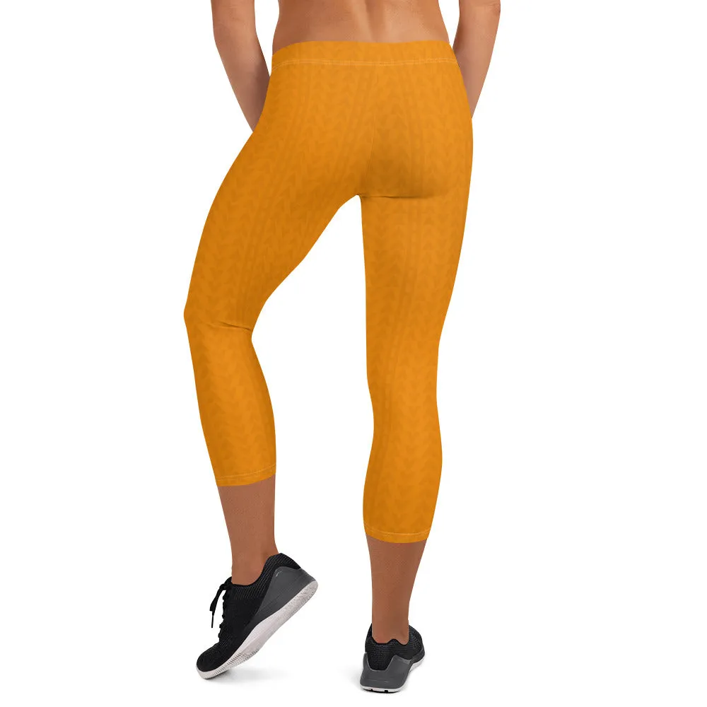 Tiger Tangerine Low Waist Capri