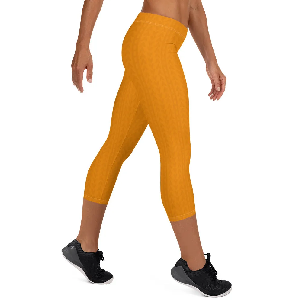Tiger Tangerine Low Waist Capri