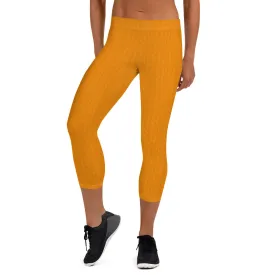 Tiger Tangerine Low Waist Capri